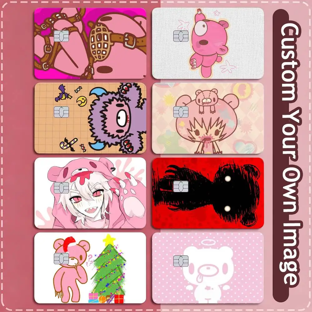 Gloomy Bear CUTE-ee  Credit Card HD Stickers Game Card Decal Small Chip Waterproof Sticker Gift