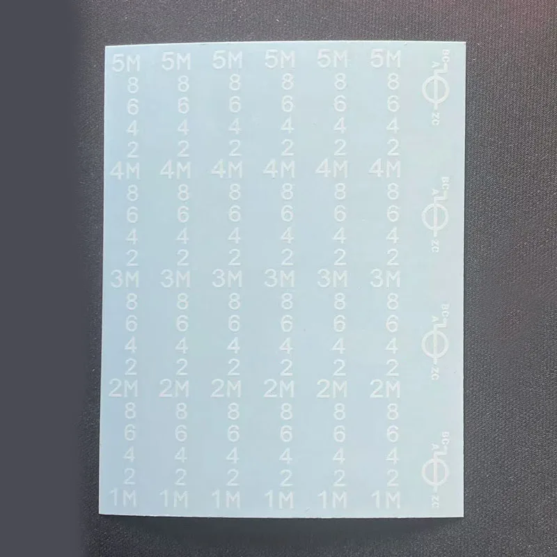 

1PCS 1/50 1/75 1/100 Scale Load Line/Draft Mark Water Slide Decal Universal Marks Pattern Waterslide Sticker for Boat Ship Model