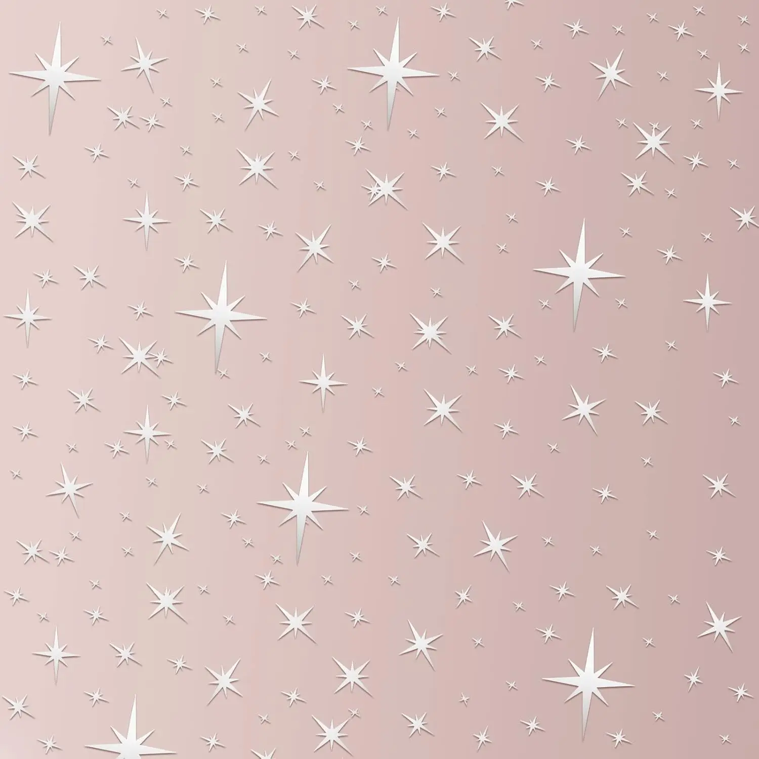

82 Pcs Removable 3D Mirror Star Wall Stickers for Home Decor, Silver