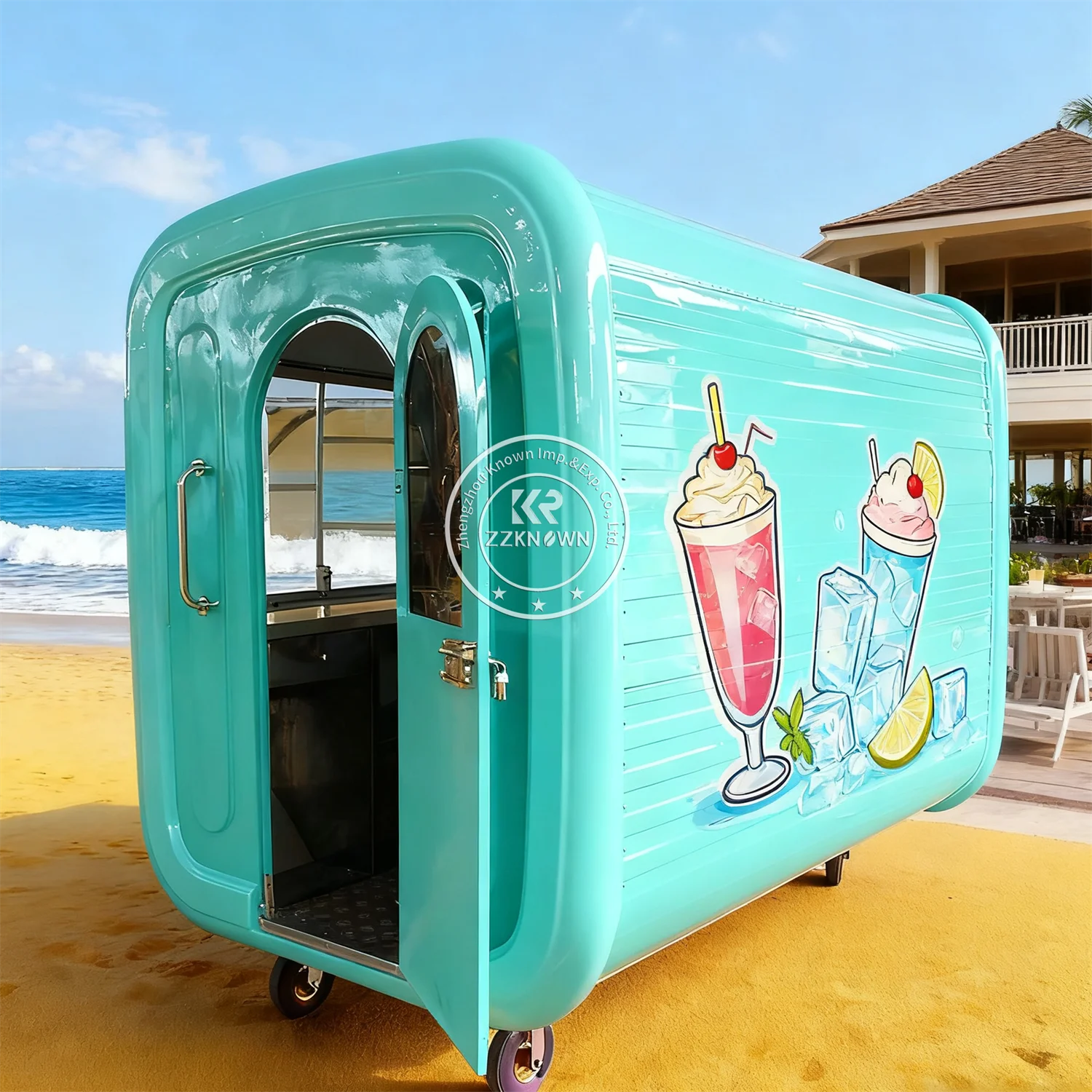 

Street Hot Dog Ice Cream Cart Concession Trailer BBQ Pizza Foodtruck Mobile Bar Catering Trailer Fully Equipped