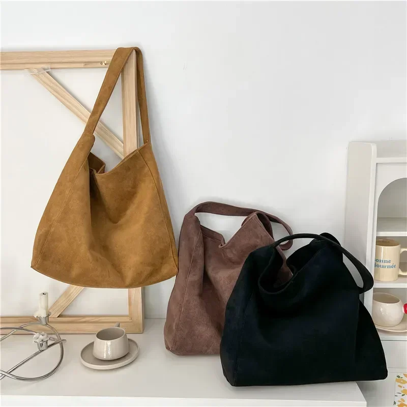 Hot Selling Large Capacity Women\'s Shoulder Bag 2024 New High Quality Suede Design Youth Ladies Handbag Bolsas Femininas