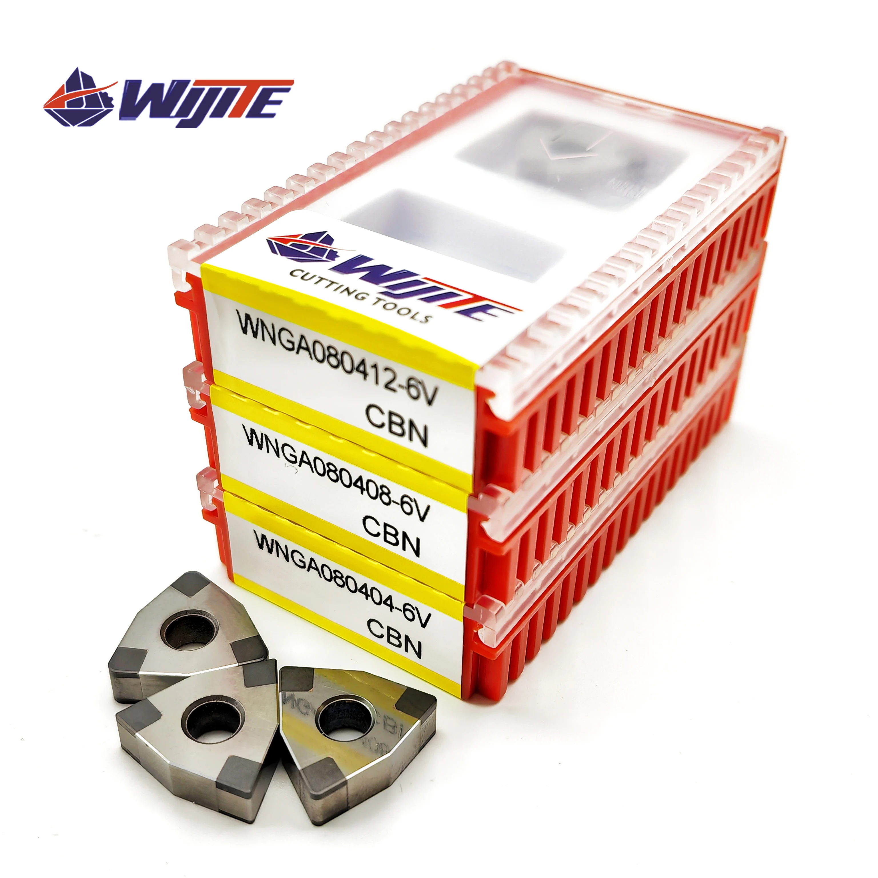 Imagem -02 - Cbn Wnga080404 08 a Máquina-ferramenta Wnmg080404 08 126v é Usada para Transformar Materiais de Alta Dureza Como Ferro Fundido de Aço Endurecido