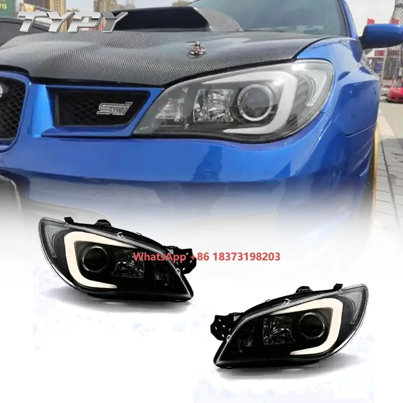 

Car Headlights Headlamp Assembly Modified LED DRL Head Lamp Head Light for Subaru WRX 2005-2008
