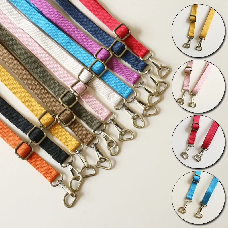 Fashion Long Adjustable Thin Nylon Bag Strap For Women Crossbody Belt Replacement Solid Color Shoulder Bag Strap Accessories