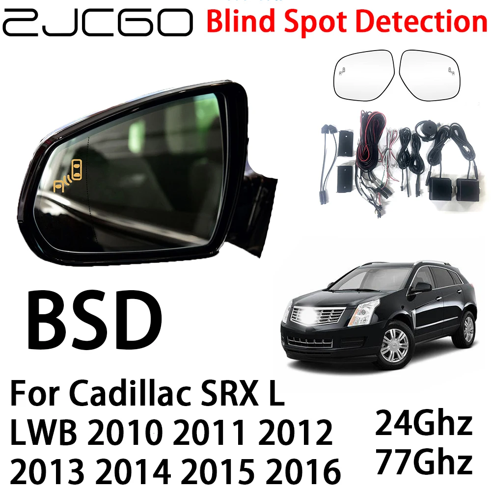 ZJCGO Car BSD Radar Warning System Blind Spot Detection Safety Driving Alert for Cadillac SRX L LWB 2010~·2016