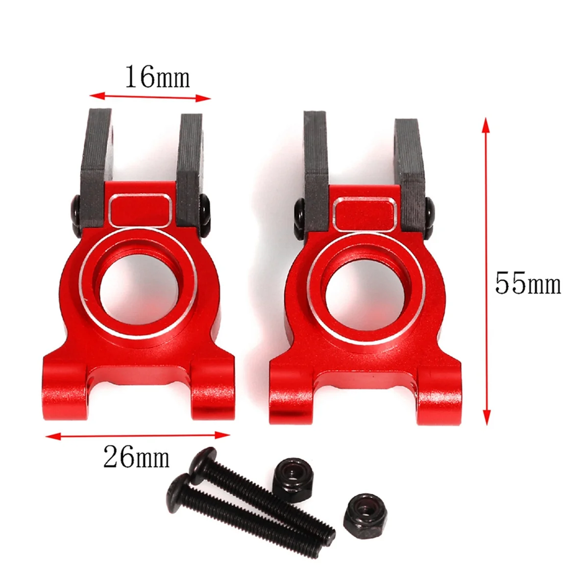 

RC Car Upgrade Rear Axle Seat Set for ARRMA 1/10 GORGON 4X2 2WD Gorgon Monster Truck RC Car Upgrade Parts Red