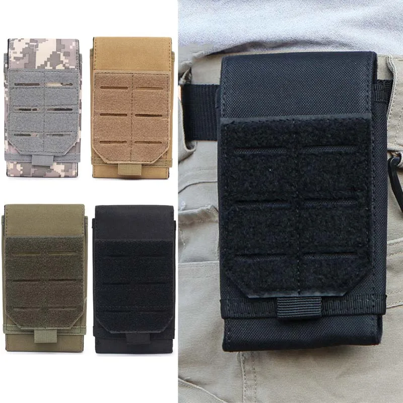 

Сумка-кобура Molle для телефона, поясная сумка для инструментов EDC, держатель для мобильного телефона для походов, охоты, кемпинга