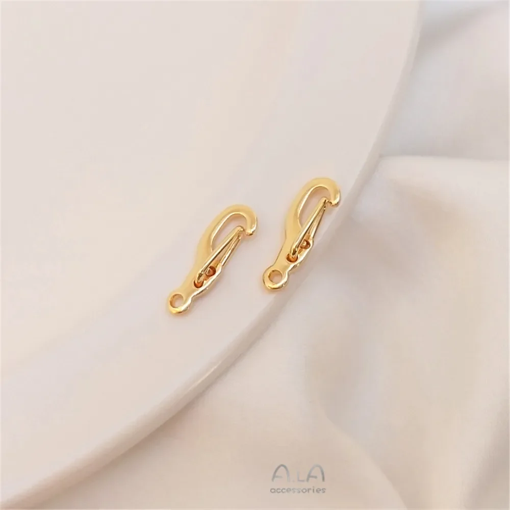 Korean lobster clasp 14K Gold Color spring clasp hand DIY bracelet accessories end clasp connection clasp