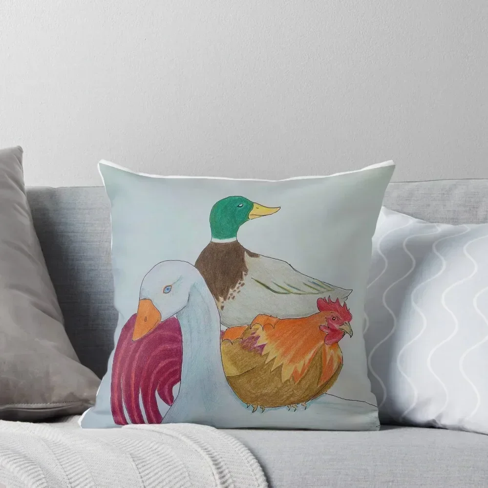 

Stacking Poultry Throw Pillow Anime home decor items pillowcases for sofa cushions Sofas Covers pillow