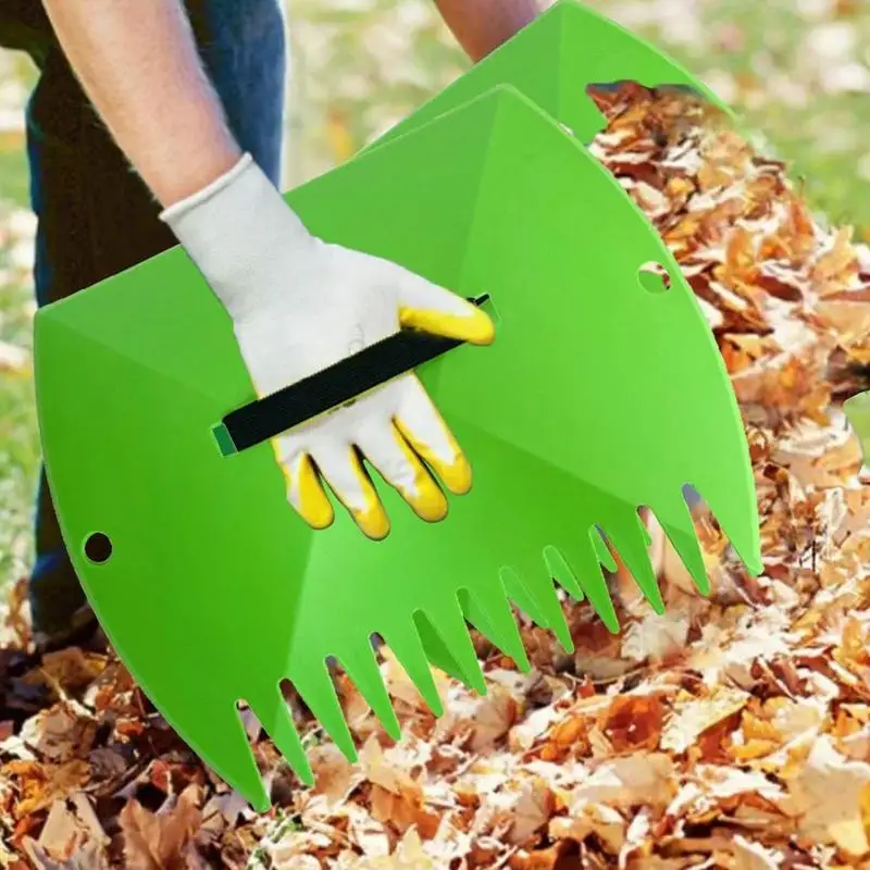 Imagem -04 - Ancinhos à Mão para Jardim Ergonomic Grip Leaves Rake Detritos de Gramado Trash Pick up Tool Resistente