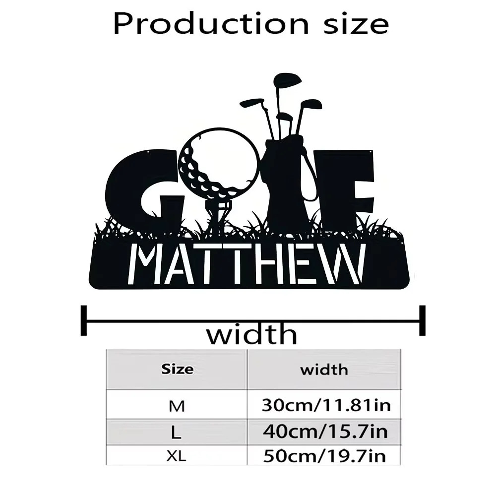 Customizable Metal Sign for Golf Courses, Suitable for Scene-Themed Decorations, Door Embellishments, metal Wall Art Hangings