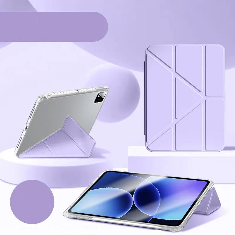 

Прозрачный акриловый чехол-подставка с держателем для стилуса для Xiaomi POCO Pad X1 11.2 дюйма, защитный чехол для планшета POCO Pad X1 11.2 дюйма