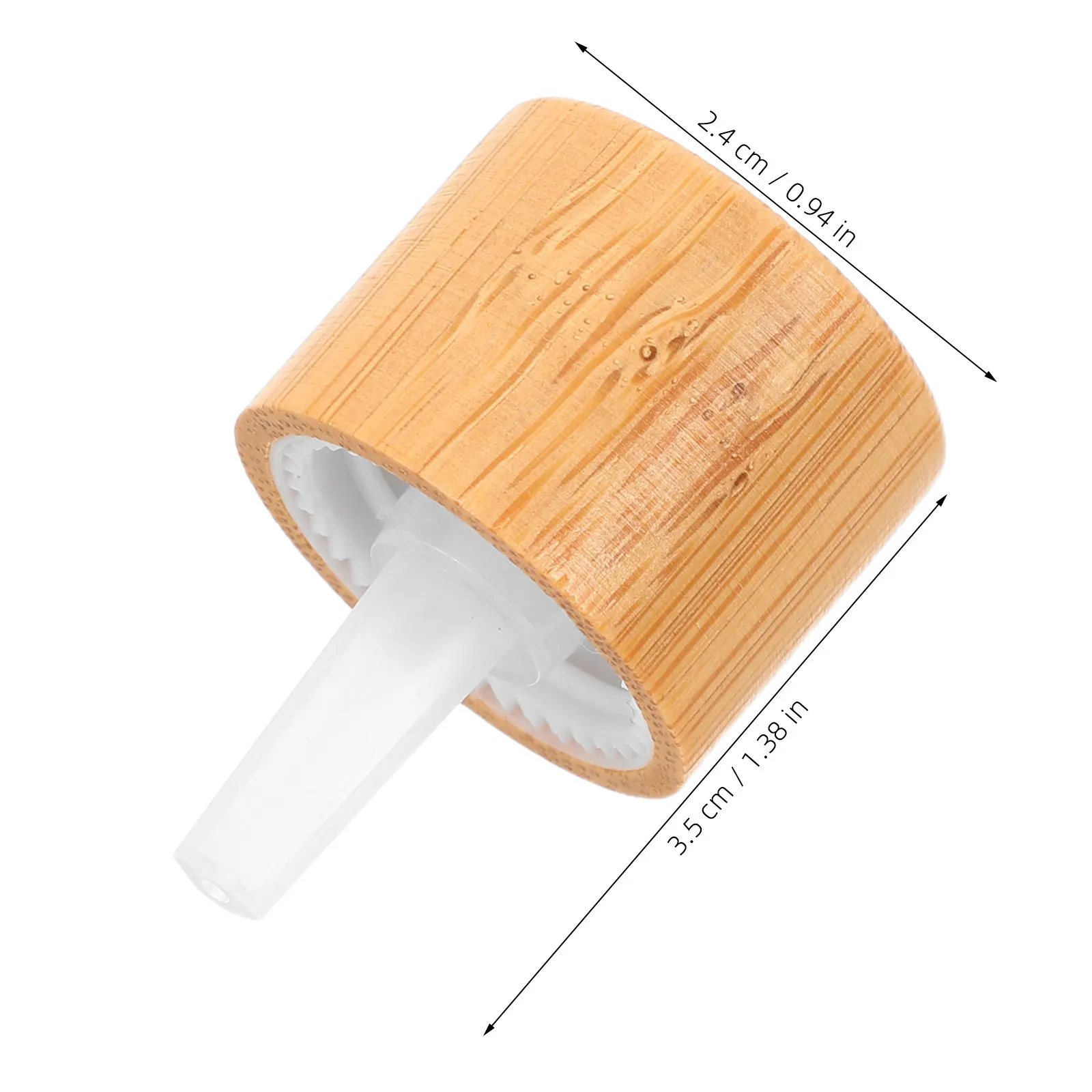 10Pcs Essential Oil Bottle Dropper Caps Bamboo Grain Screw Fits 18 410 Glass Bottles Precision Leakproof Oil Dispenser