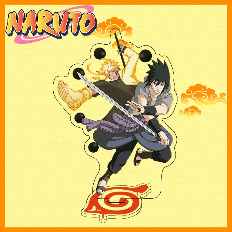 Naruto Uchiha Sasuke & Hatake Kakashi Acrylic Figure Display Stand