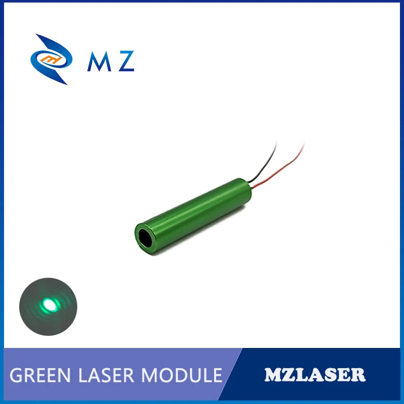 

520nm Green Dot Laser Module High Quality 5mw 10mw D10mm Glass Lens Aluminum Shell Anodized Color APC Drive