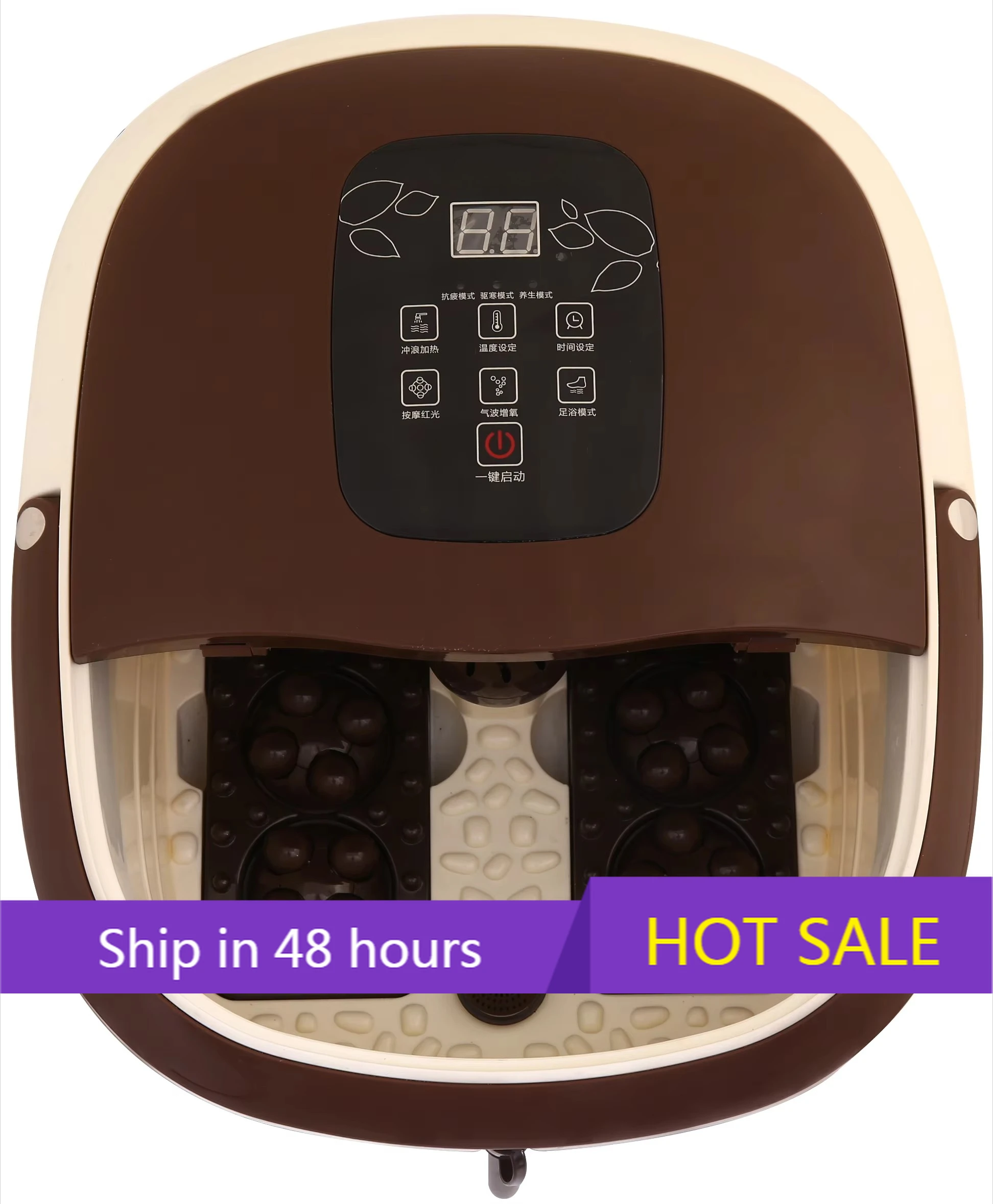 

YTYIN Foot Spa Bath Massager With Massage Rollers And Balls For Health And Cleaning Feet Bath Tub With Heat And Bubbles