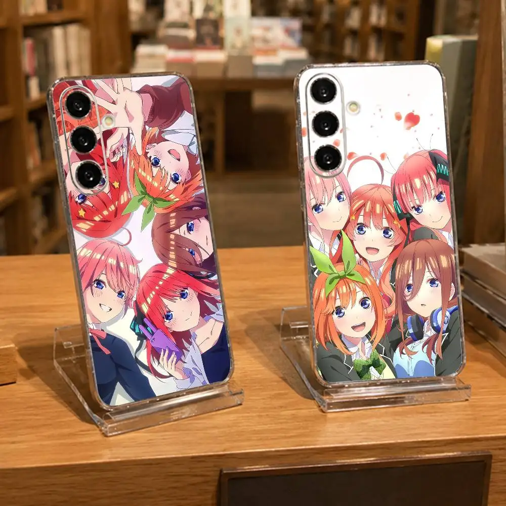 T-The Q-Quintessential Q-Quintuplets Clear Phone Case for Samsung A71, A70, A52, A51, A40, A30, A20