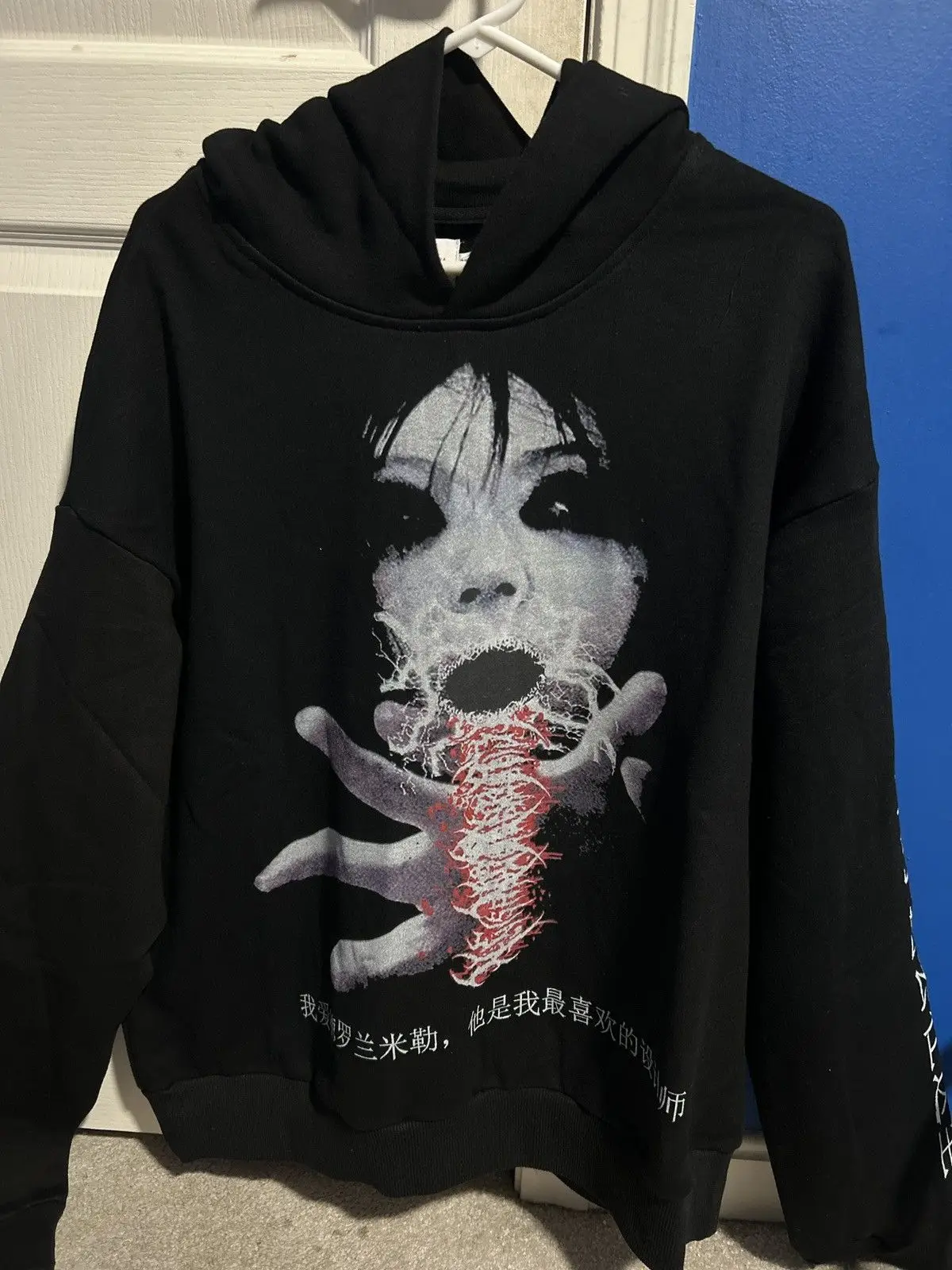 Droland Miller v4 Death Forest Hoodies Damen Goth Streetwear Tops Grunge Punk Harajuku Sweatshirt Übergroßer Hoodie Y2k Kleidung