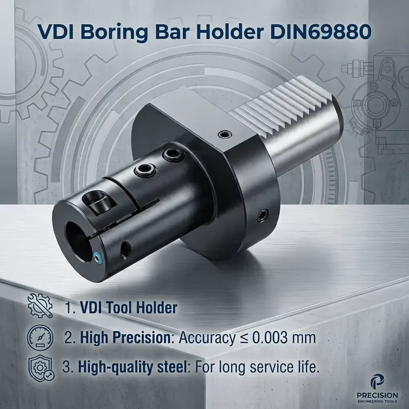 VDI Collet Chuck for Cnc Lathe Axial  Radial Tool Holder VDI Live  0° 90° Tool Holder VDI40 VDI30 VDI50