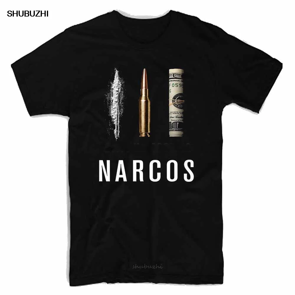 Narcos Mens T-Shirt Fitness Clothing T Shirts Homme Tee Shirt Cotton T-Shirts Xxxxl
