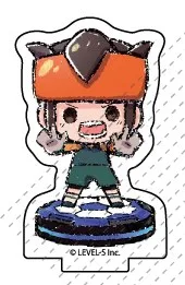 Anime INAZUMA ELEVEN Mini Figure Standing Doll 11 Yuma Nosaka Yuto Kido Small Acrylic Stand Model Plate Cosplay Toy for Gift