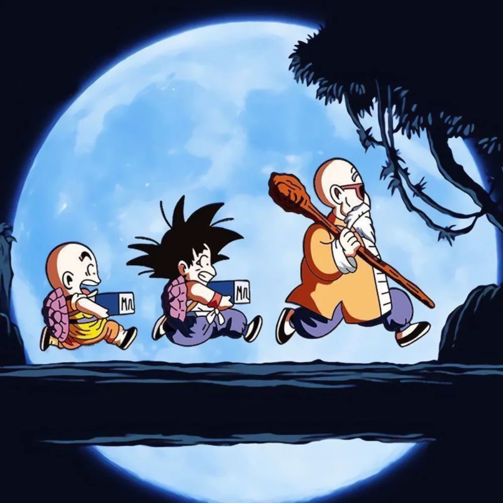 Pegatinas de Dragon Ball Son Goku Krillin periféricos de animé dibujos animados originalidad vehículo motocicleta rasguño impermeable pegatina de coche