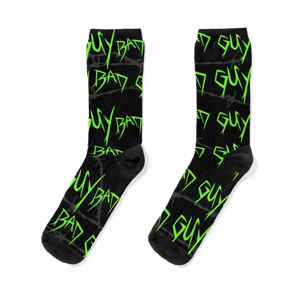 Bad Guy Neon And Black Socks custom sports winter gifts Socks Men Women's