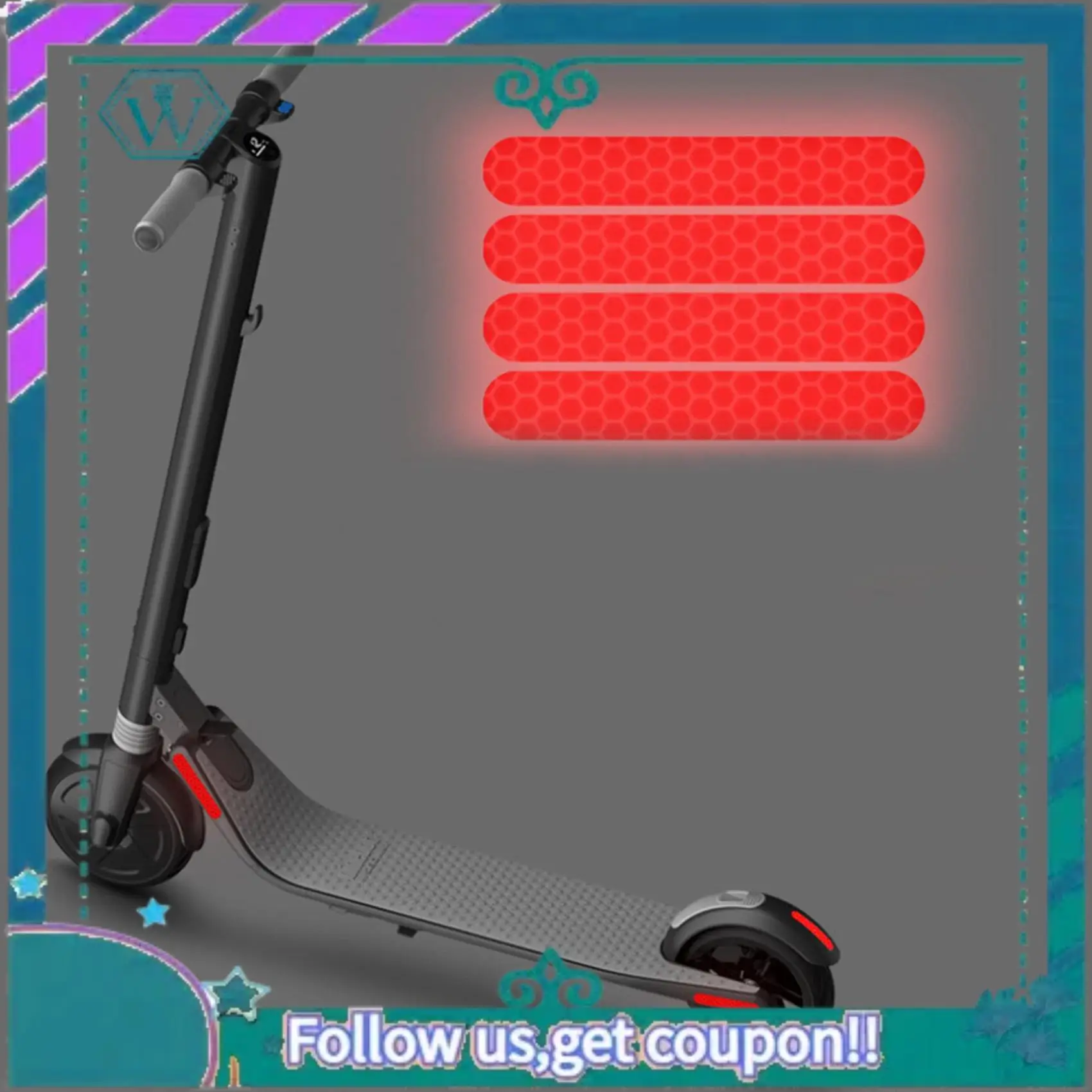 AA92-Front Rear Wheel Cover Protective Shell Reflective Sticker For Ninebot Max G30 Scooter Accessories 4PCS