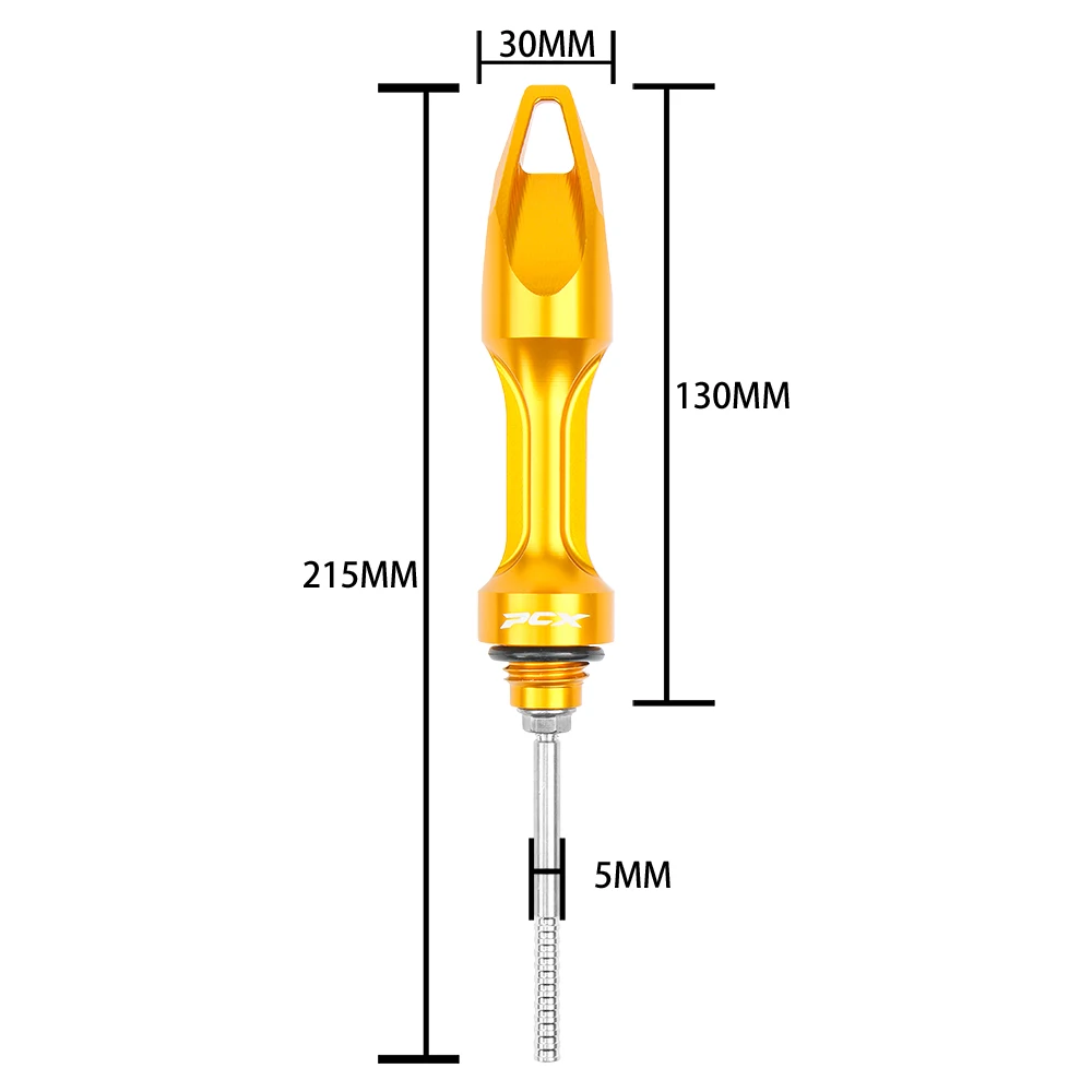 PCX125 PCX150 PCX160 دراجة نارية الألومنيوم النفط حاكم التحقيق قياس المستوى لهوندا ADV150 ADV160 ADV350 خزان زيت المحرك مقياس
