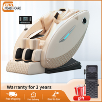 Pro Massage Chair w/Adjustable Modes, Leg Airbag + Eye Mask, Hip Knead & Zero Gravity, LCD Remote, Head U-Pillow