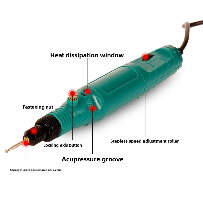 Mini Electric Engraving Pen Set, Rotary Tool Kit with Accessories for DIY Craft