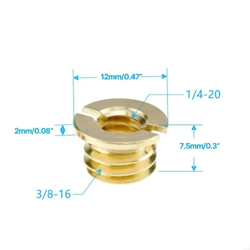 U13B 5Pcs 1/4 인치 ~ 3/8 인치 변환 나사 어댑터 DSLR 카메라 캠코더 삼각대 모노 포드 용 감속기 부싱 변환기