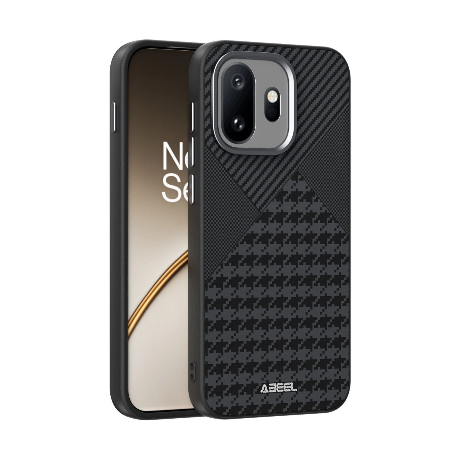 Grid Super Design For OnePlus 15T 1+15T Case Protective Carbon Fiber Mobile Phone Back Cover