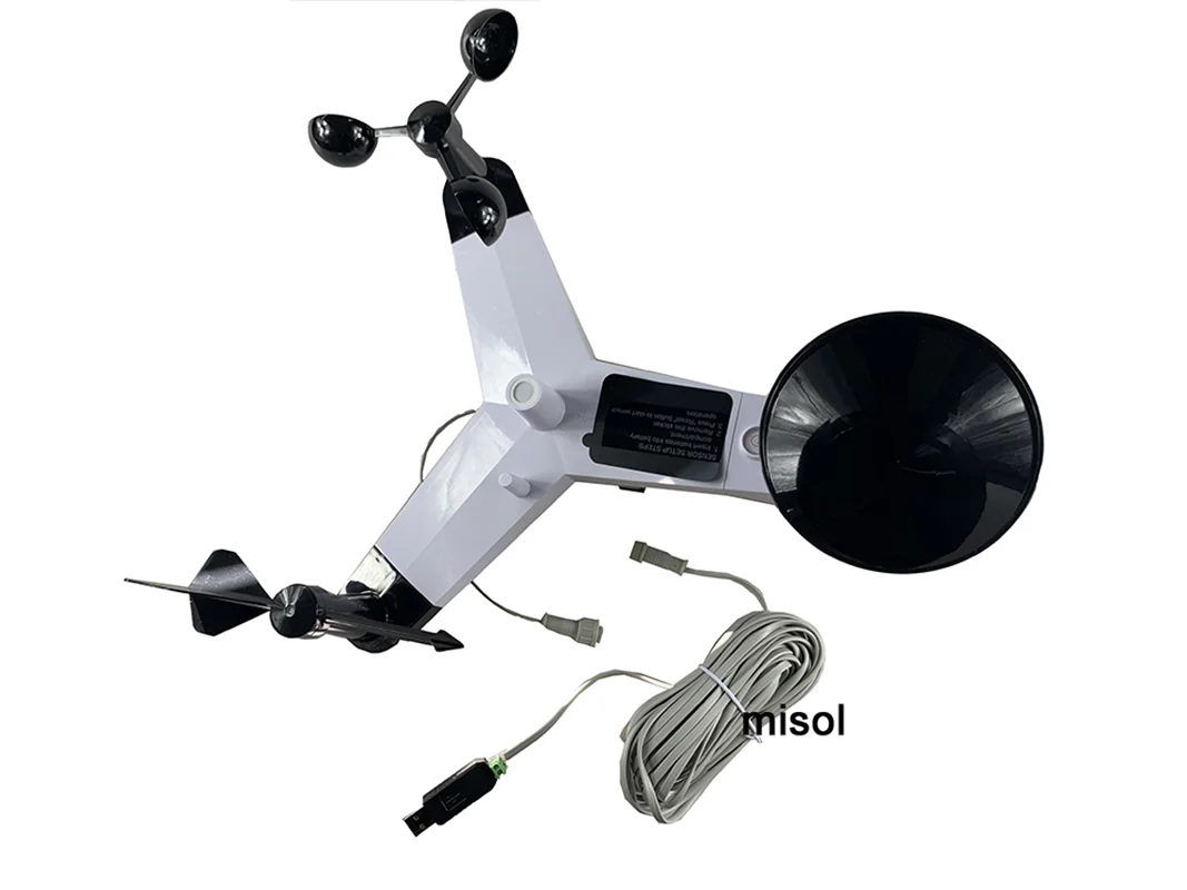 MISOL / 1 set di stazioni meteo con porta RS485, cavo a 4 fili, con lunghezza cavo (10 metri) WH65LP