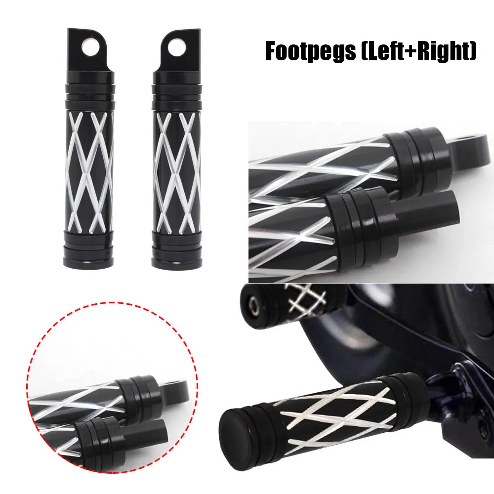 For Harley Street Sportster 883 Hugger XLH883HUG 1988-2003 Left+Right Motorcycle Accessories Aluminum Footrest FootPeg Foot Rest