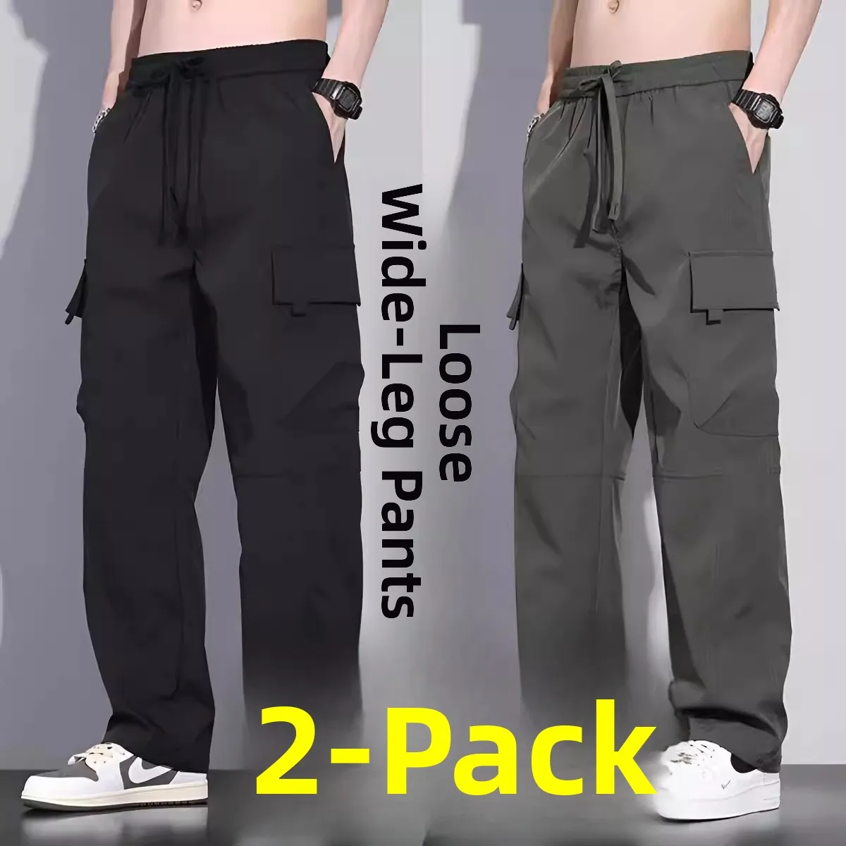 2026 New Men's Casual Work Trousers Anti-Tear Wear-Resistant Dirt-Proof Spring Autumn Loose Fit Comfortable Labor Protection ...