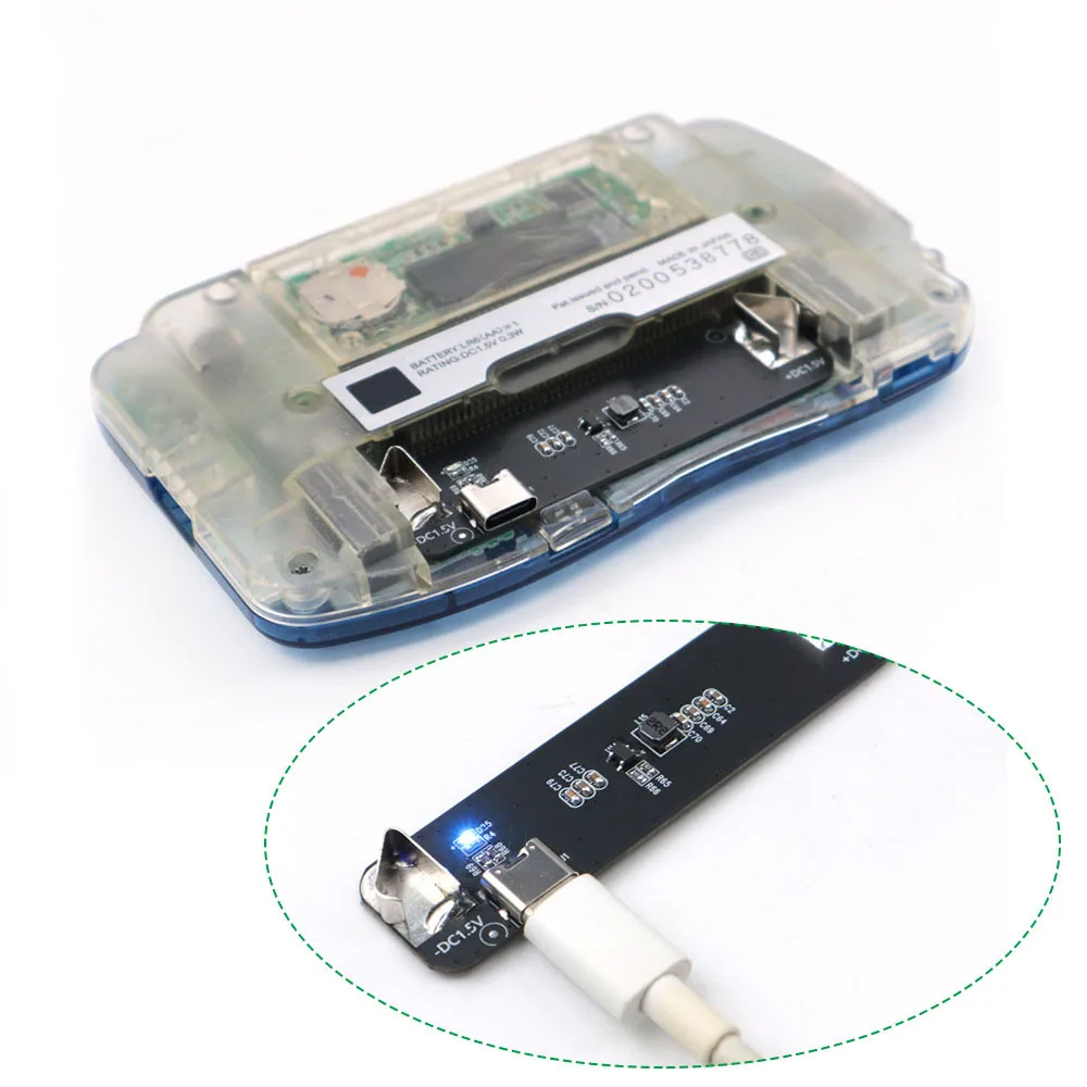 USB C USB Type C โมดูลสําหรับ Wonder Swan สี WSCC WSC WS Power PCB Board สําหรับ WonderSwan คอนโซลสีแหล่งจ่ายไฟ