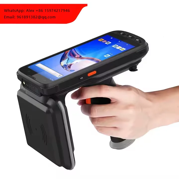 

Hot Sale Wireless WiFi 4G GPS Android 10.0 Barcode Scanner PDA Portable Long Range UHF RFID Reader Asset Management In Stock