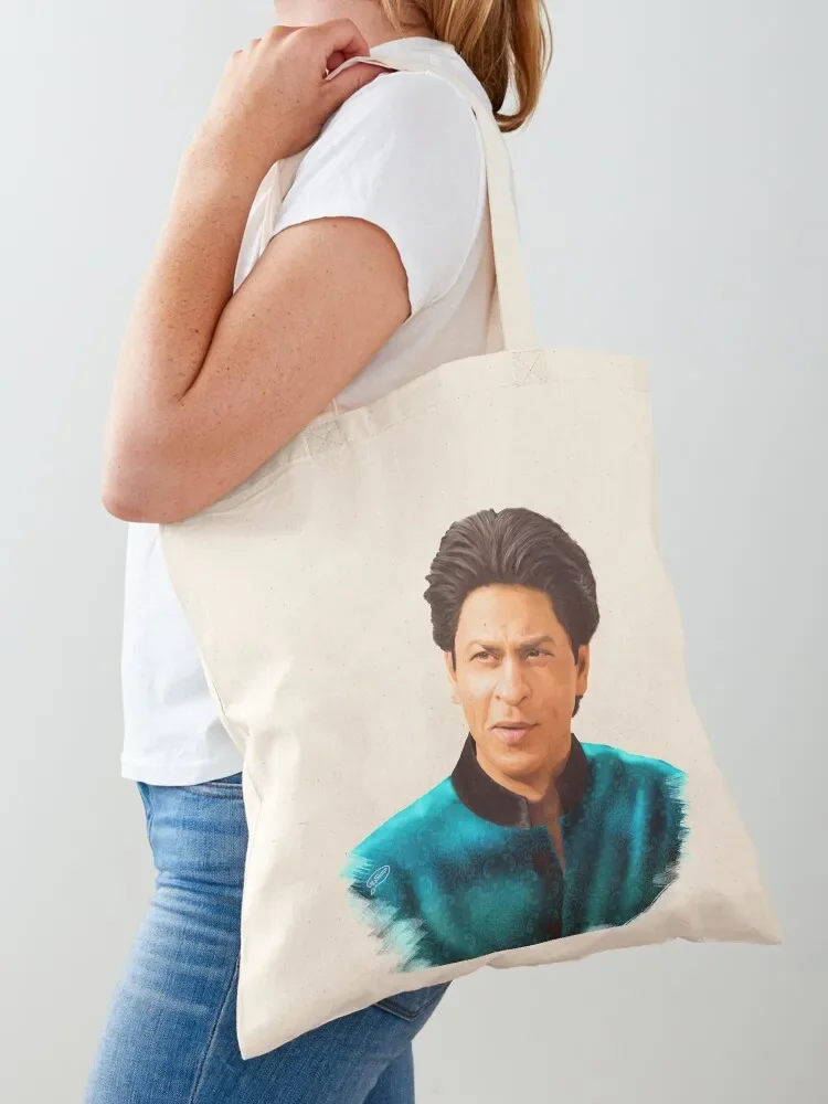 

Shah Rukh Khan Digital Painting Tote Bag shoping bag shopping trolley bag shopping bags foldable sac pour femme