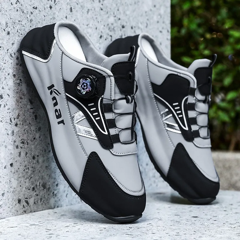 Mens Shoes Lightweight Comfortable Soft Leather Shoes for Men Outdoor  Anti Slip Half Slippers Men's Sneakers Zapatos De Hombre