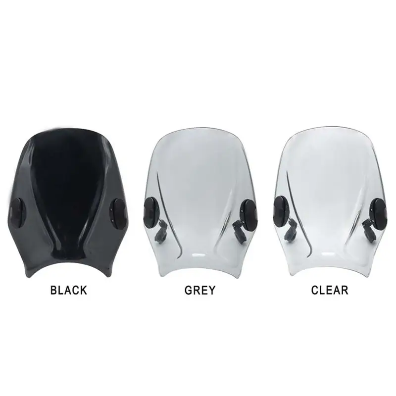 A23Z Motorcycle Windshield Wind Screen Shield Deflector Protector Cover for Keeway 125 / 150 / 200(Black)
