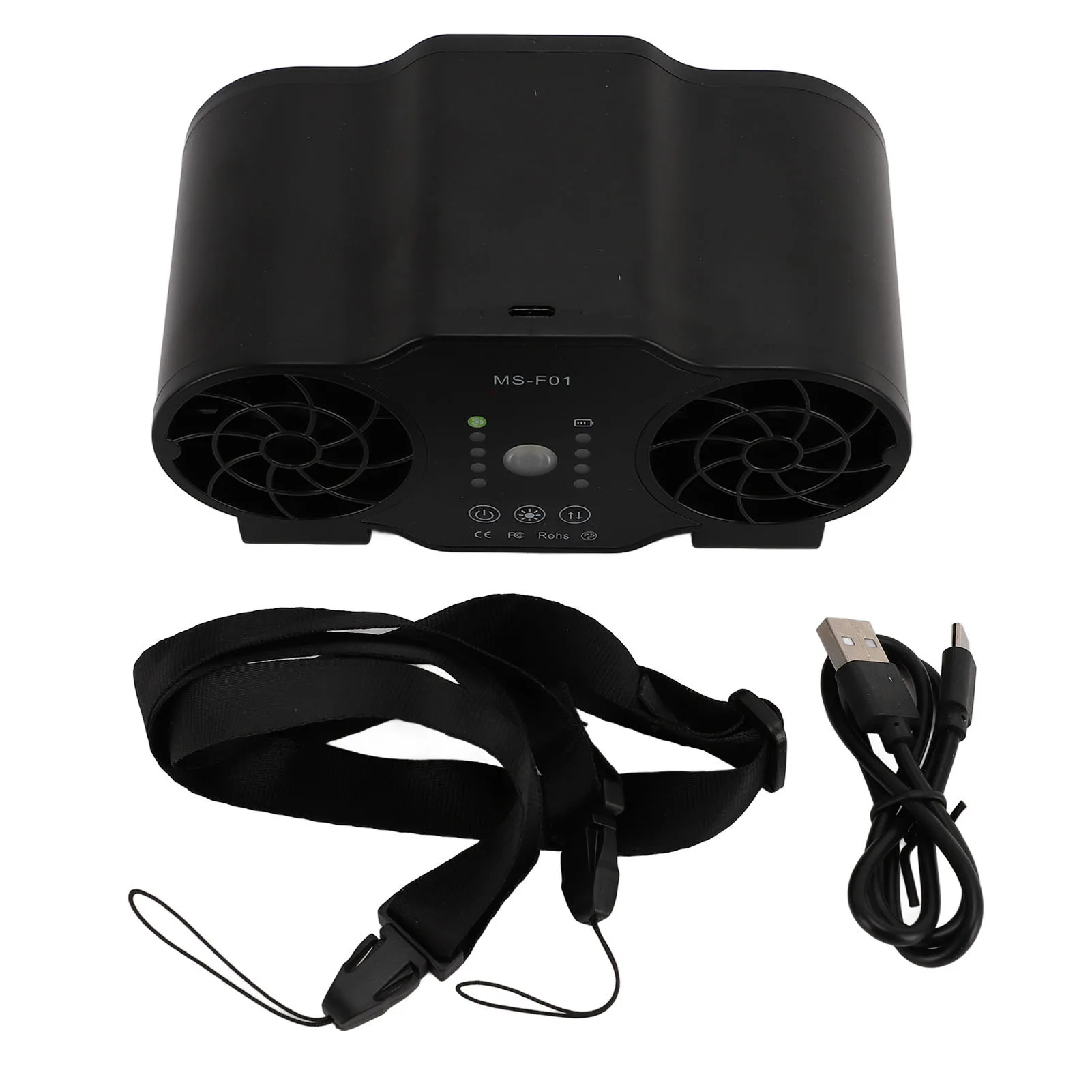 

Portable Waist Fan USB Rechargeable Waist Clip Fan Forward Reverse Fast Cooling Strong Airflow Portable for Outdoor for Hiking