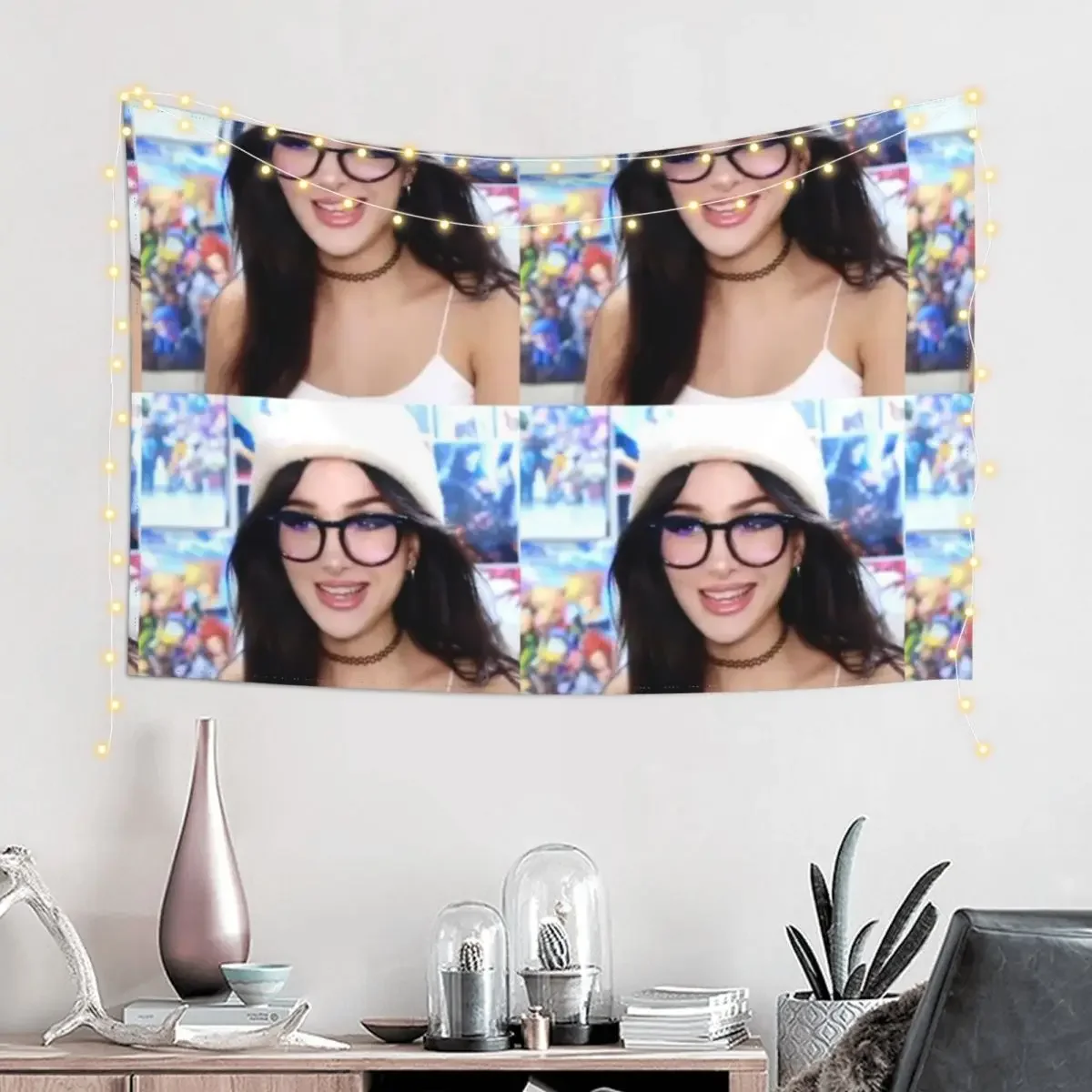 Sssniperwolf fan Tapestry House Decorations Decoration Room Aesthetic Room Decor Bedroom Decor Tapestry