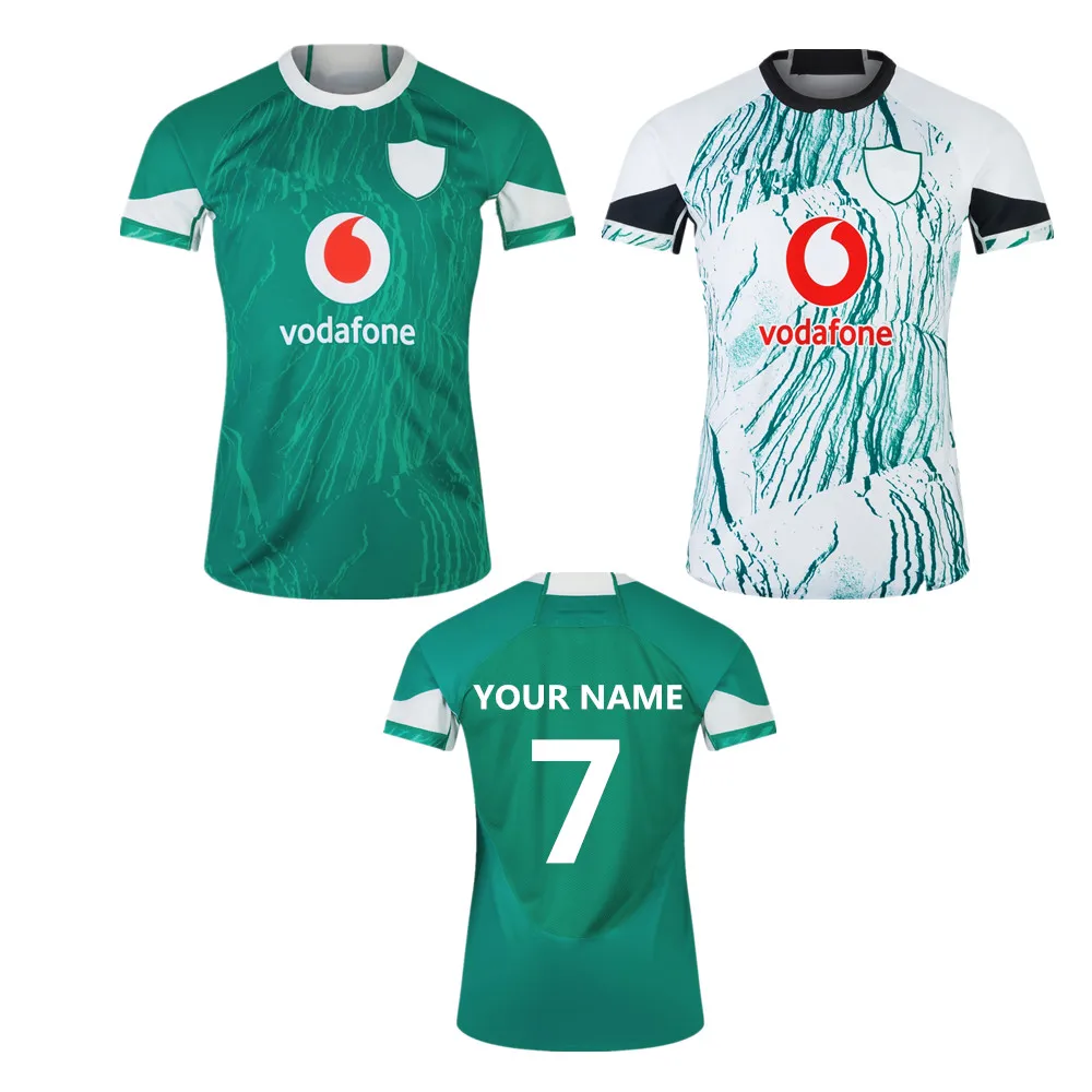 

Ireland RUGBY JERSEY 2025 home away Rugby shirt Customize Name and Number big size s-5xl