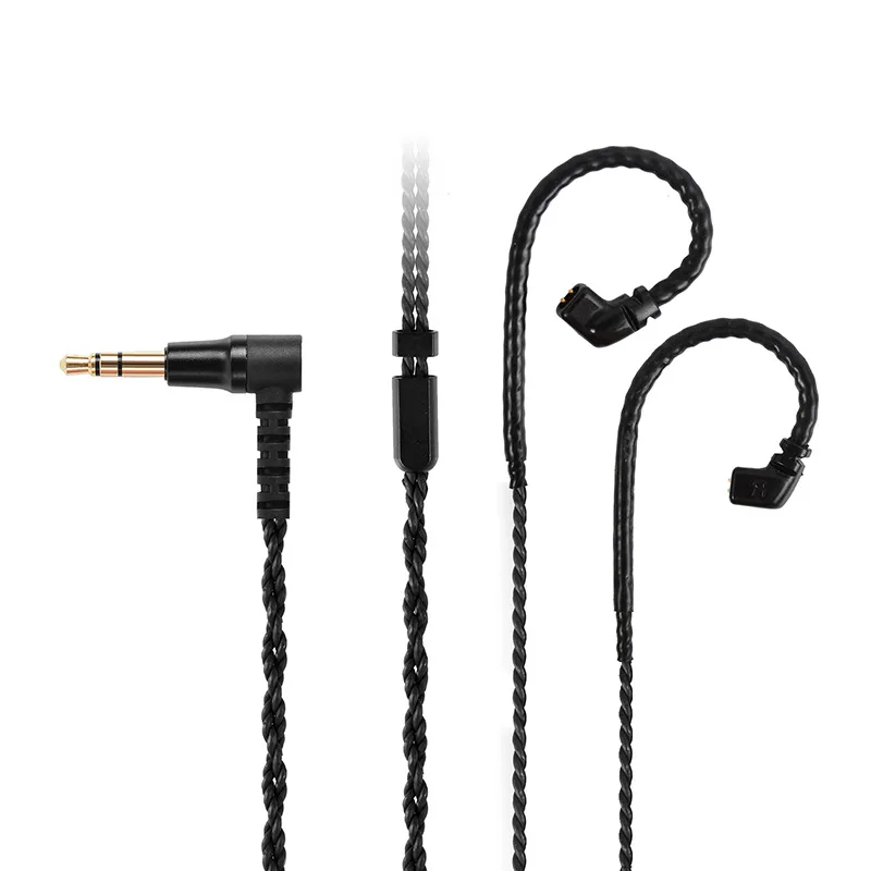 銀メッキアップグレードイヤホンQDC MMCXケーブル3.5mm 4.4mmバランス
