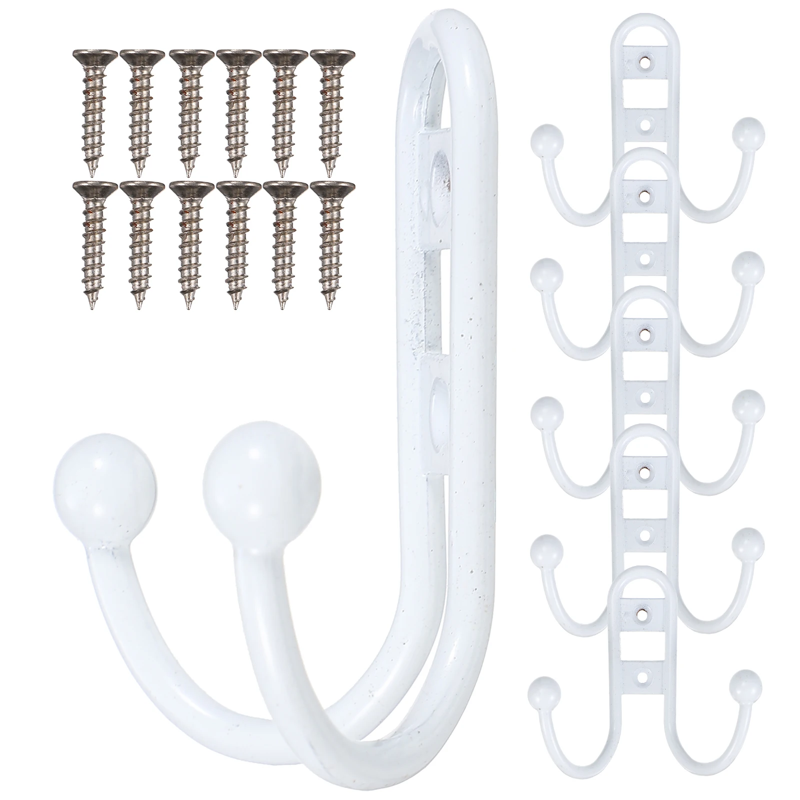

6pcs Wall Vintage Towel Hooks for Bathroom Bedroom Kitchen Hallway Decorative Coat Wall Towel Hangers Hooks Metal Hangers