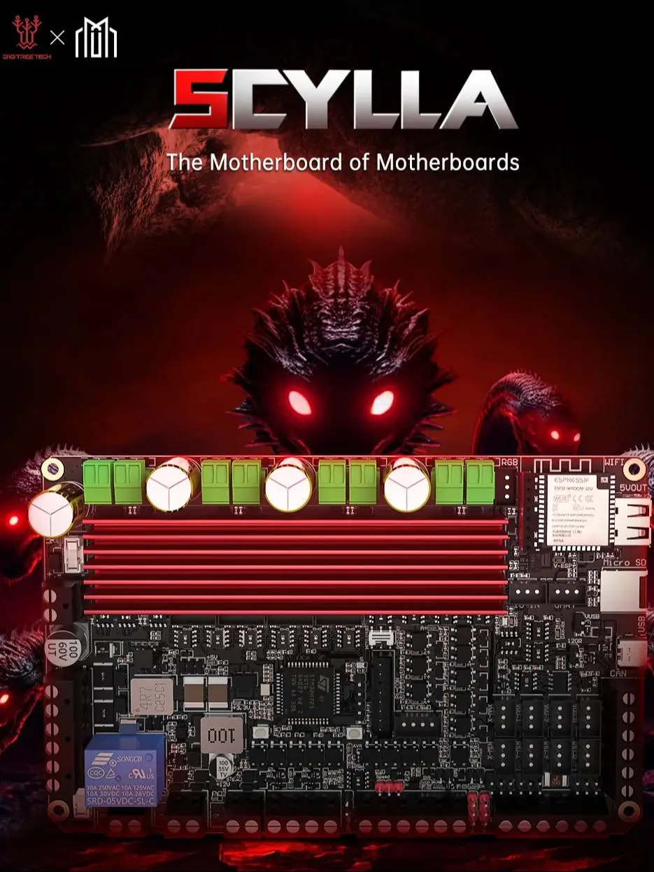 BIGTREETECH Scylla płyta główna 550 MHz 32Bit ARM Cortex-M7 płyta sterowania CNC wbudowane 4 sterowniki TMC2160 PWM/RS485 ulepszenia dla RRF — zdjęcie produktu 7