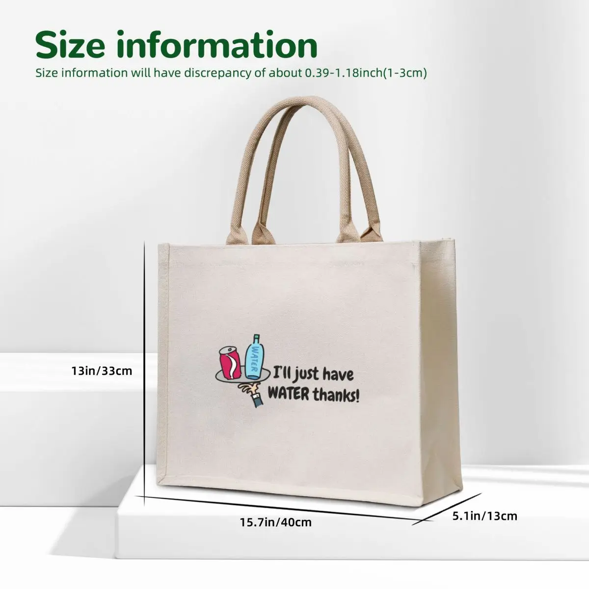 Drink some water Tote Bag free delivery bags tote bag screen shopper bag women Custom