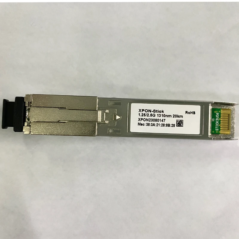 1.25G, 2.5G XPON ONU STICK 1310nm,1490nm  20km; PON EPON GPON SFP module , FTTH  With MAC IPOE ; SC Connector ;HGU and SFU