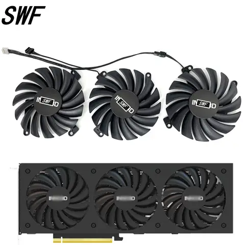 CF-12910S 0.35A RTX3080 3080Ti ventilateur de refroidissement remplacer pour Inno3D RTX 3080 3070 Ti X3 OC ventilateur de carte graphique